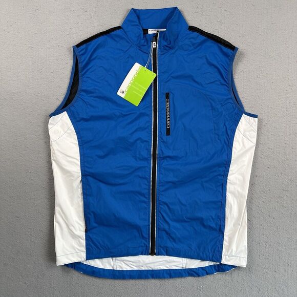 Cannondale Morphis Shell Vest Men’s Large Blue Full Zip Bike Bicycle